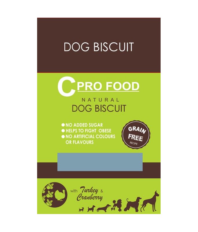 DOG BISCUIT TACCHINO & CRANBERRY- XL - 400 G