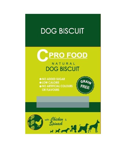 DOG BISCUIT POLLO & SPINACI (grain free) - 400 G